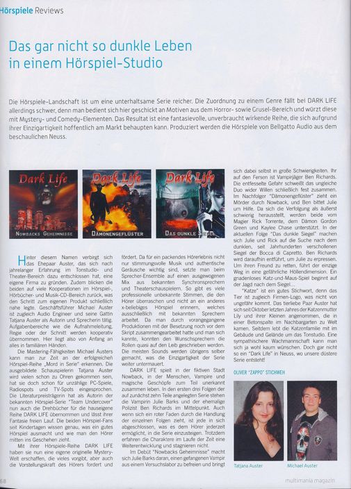 Artikel Dark Life aus multimania magazin